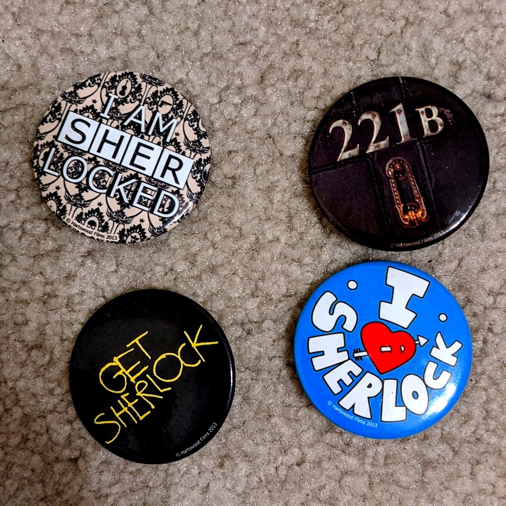 BBC Sherlock Pin Set